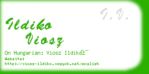 ildiko viosz business card